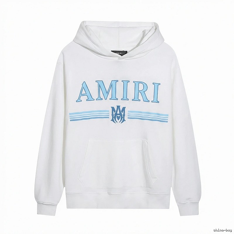 AMIRI simple style white hoodie