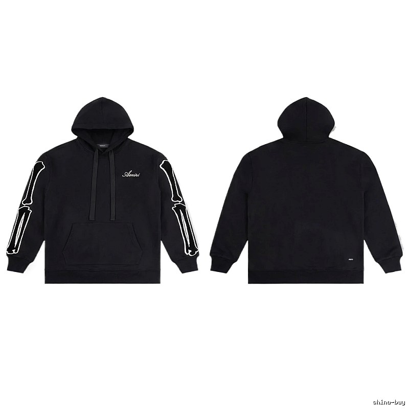 AMIRI Skull Style Black Hoodie