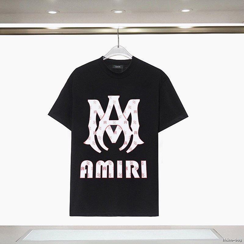 Amiri Summer Graphic T-shirt White Blue Amiri with Clean Finish