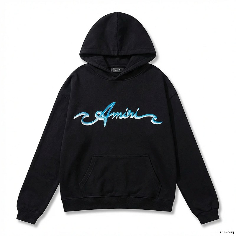 AMIRI Trendy Style Black Hoodie