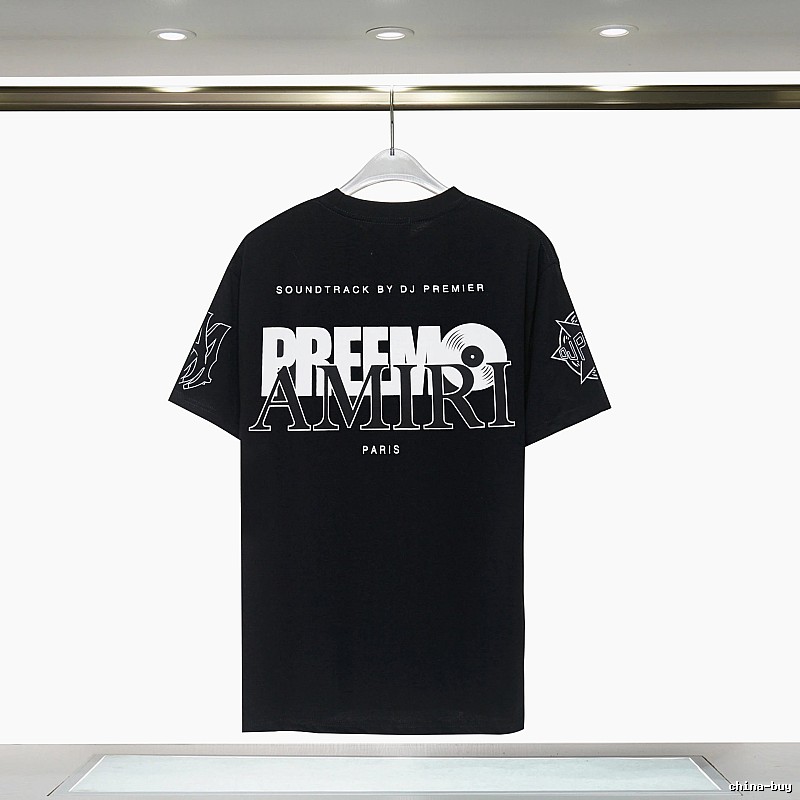 Amiri Urban Graphic T-shirt White Blue Amiri with Casual Appeal