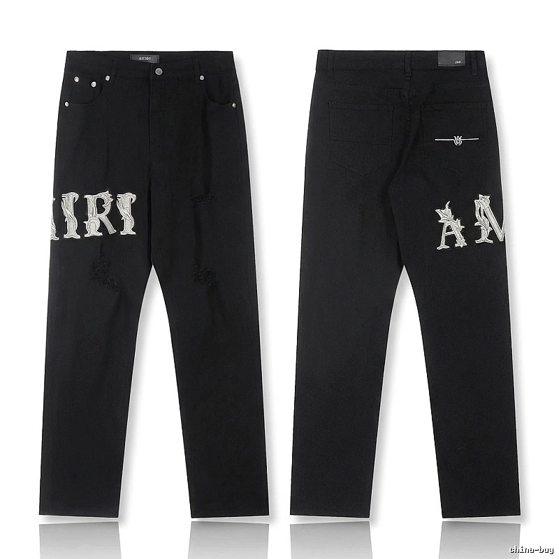 AMIRI vintage-style black jeans