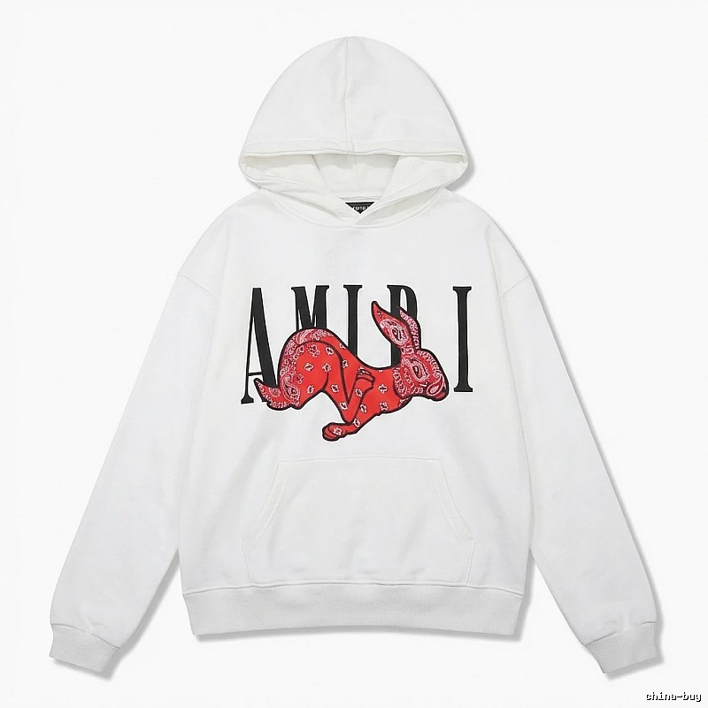 AMIRI White Sweatshirt with Rabbit Print