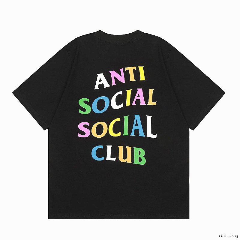 Anti Social Social Club Daily Logo T-shirt Black Orange Anti for City Outfits