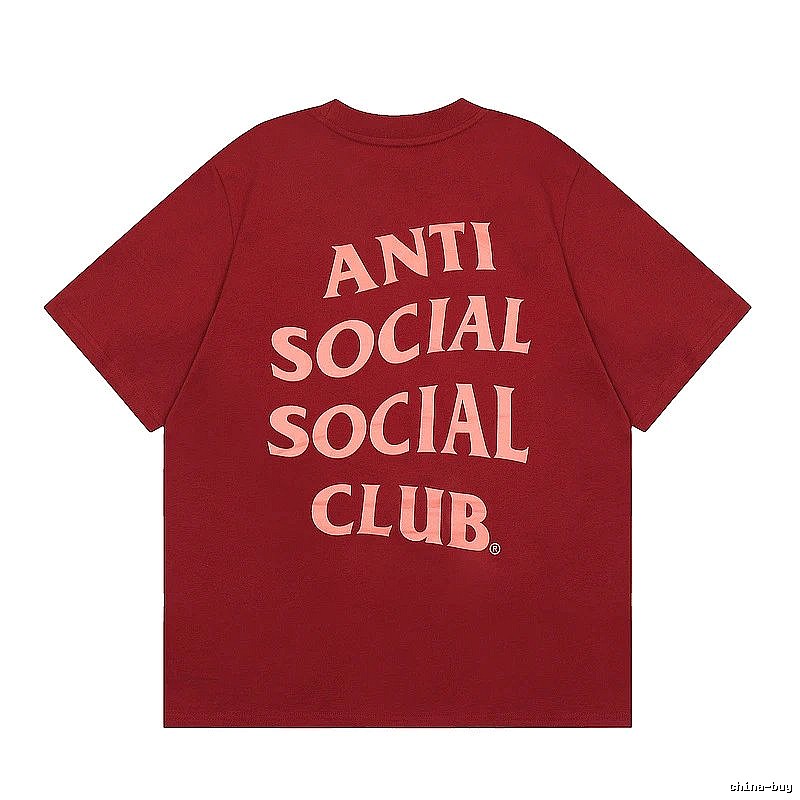 Anti Social Social Club Travel Logo T-shirt Black Orange Anti with Modern Look
