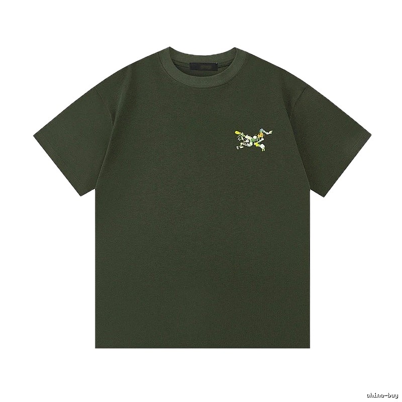 Arc'teryx Floral Logo Outdoor-style Army Green T-Shirt
