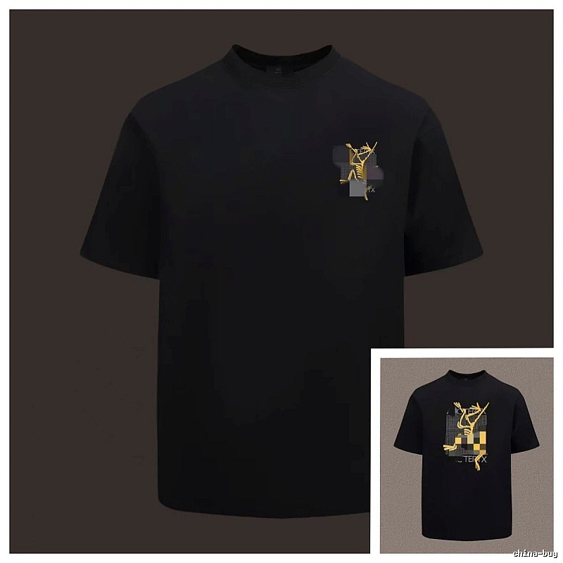 Arc'teryx Printed Functional Style Black Short Sleeve T-Shirt