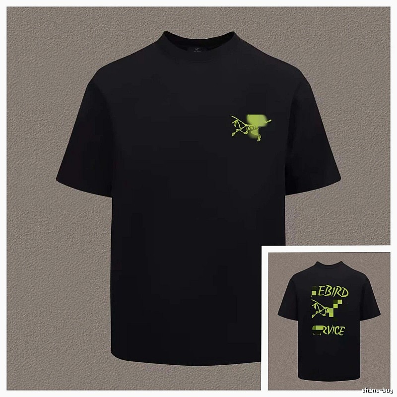 Arc'teryx Printed Techwear Style Black T-Shirt