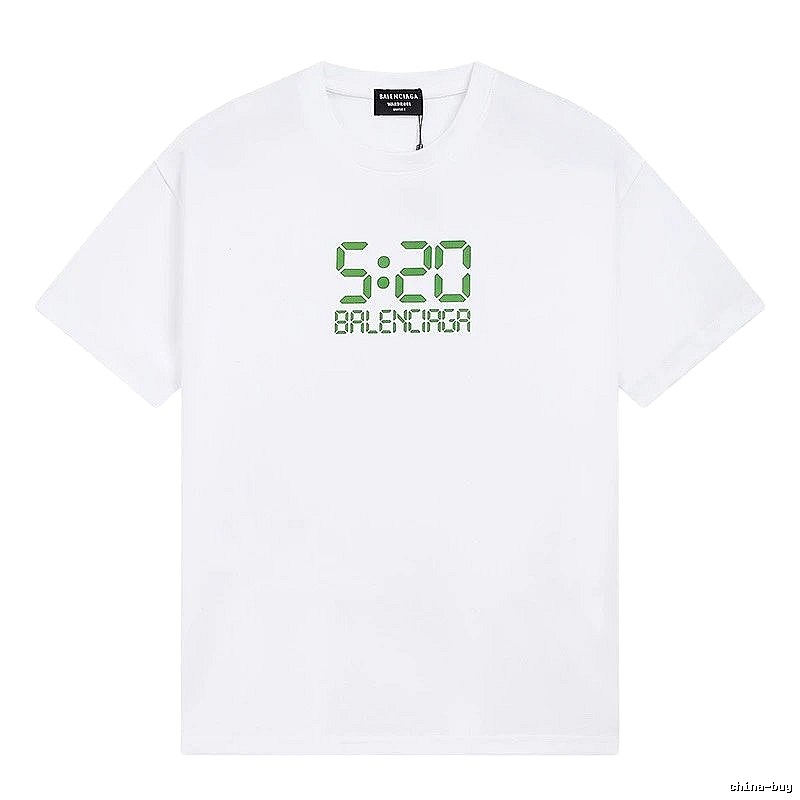 Balenciaga 5:20 Printed Trendy White T-Shirt