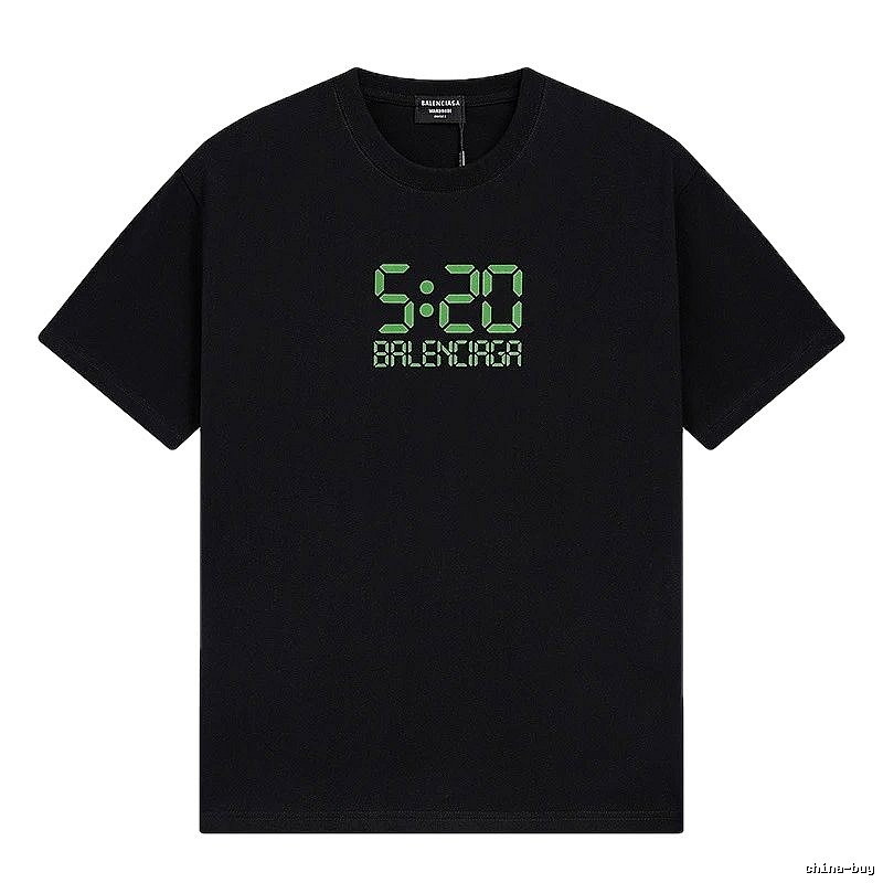 Balenciaga digital-style black T-shirt