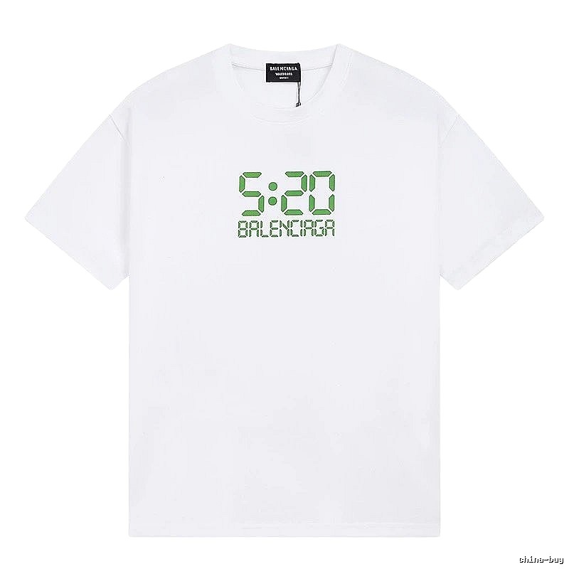 Balenciaga digital-style white T-shirt