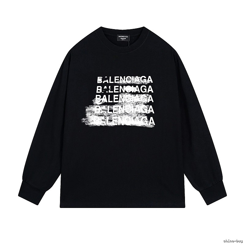 Balenciaga graffiti-style black T-shirt