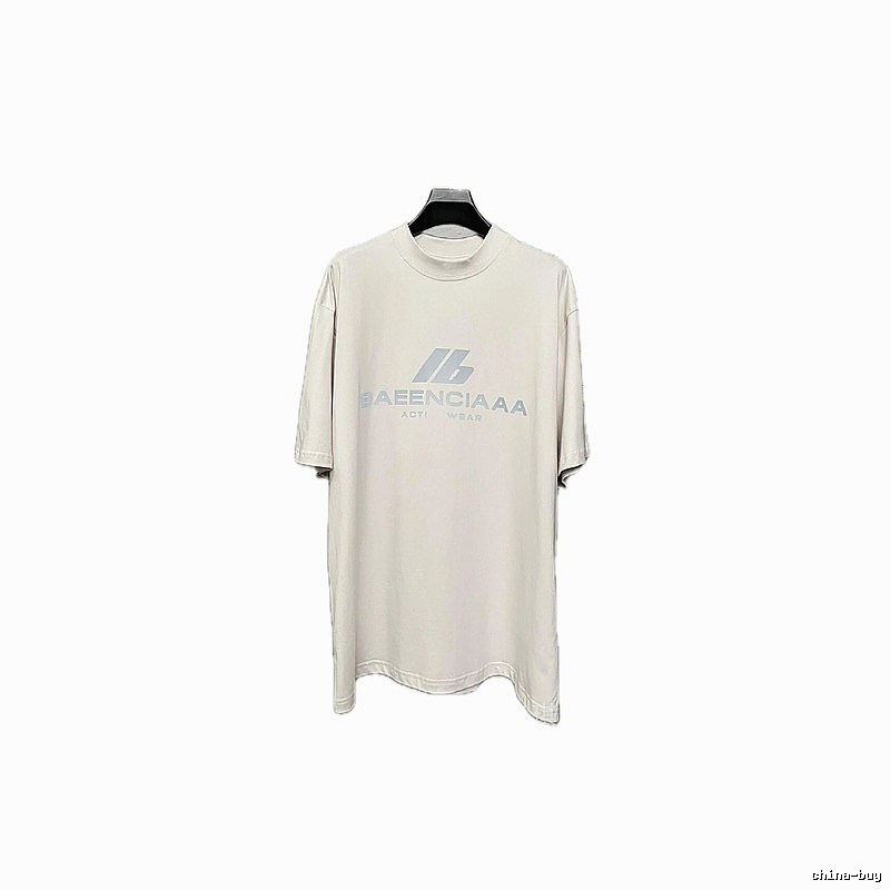 Balenciaga minimalist style off-white T-shirt