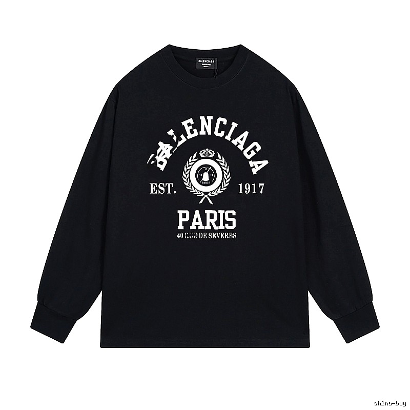 Balenciaga retro black long-sleeve