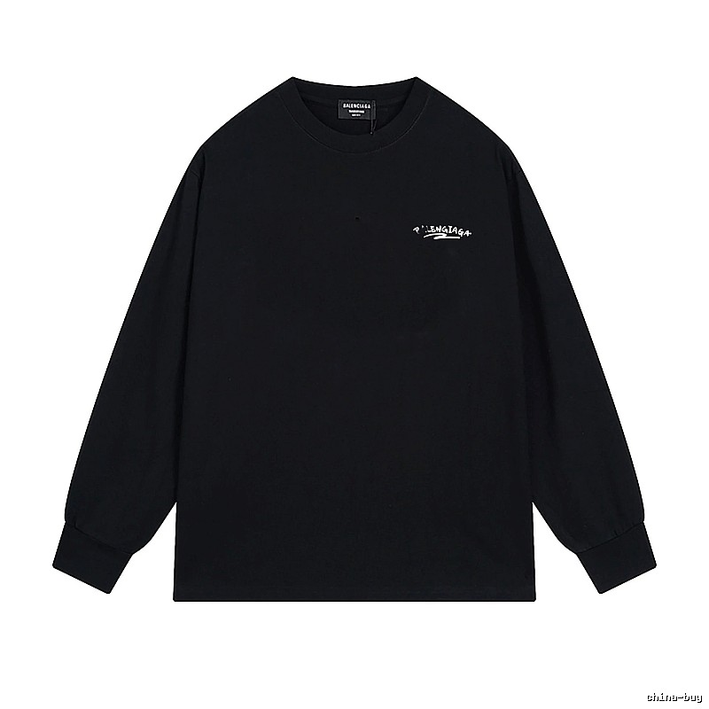 Balenciaga simple style black long-sleeved shirt