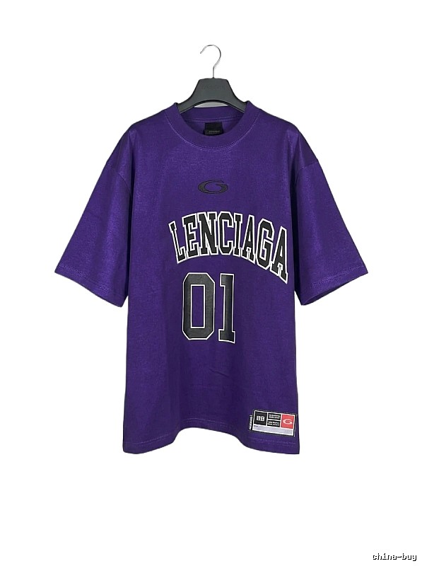 Balenciaga sporty purple T-shirt