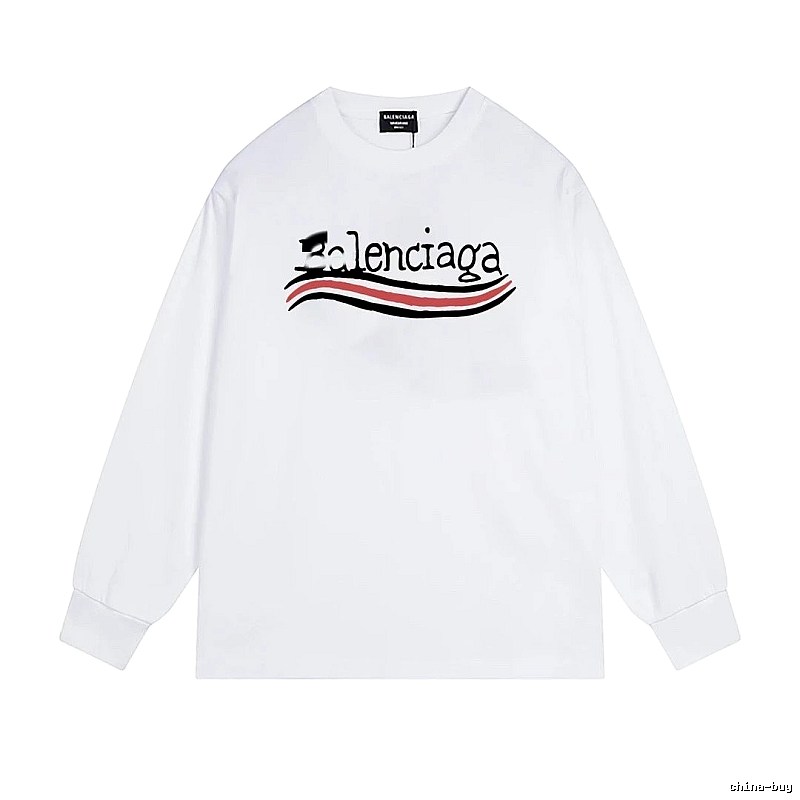 Balenciaga striped white long-sleeve