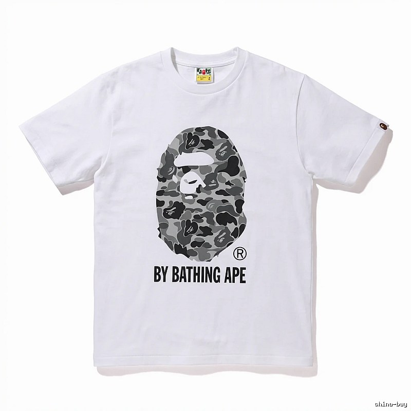 Bape Ape Head Camouflage Style White T-shirt