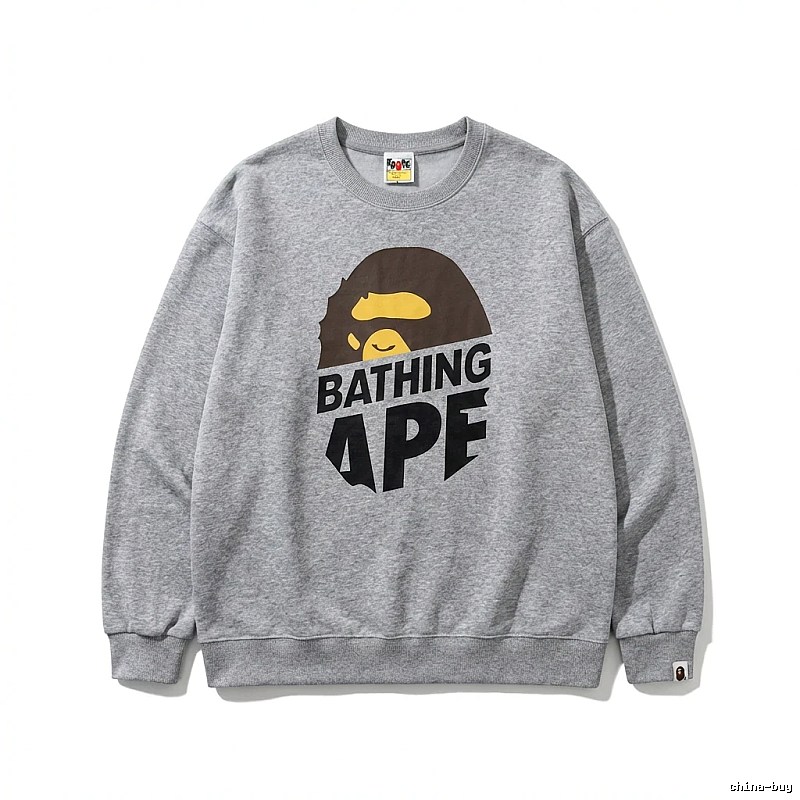Bape Ape Head Grey Sweatshirt