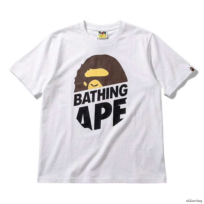 Bape Ape Head Minimalist Style White T-shirt