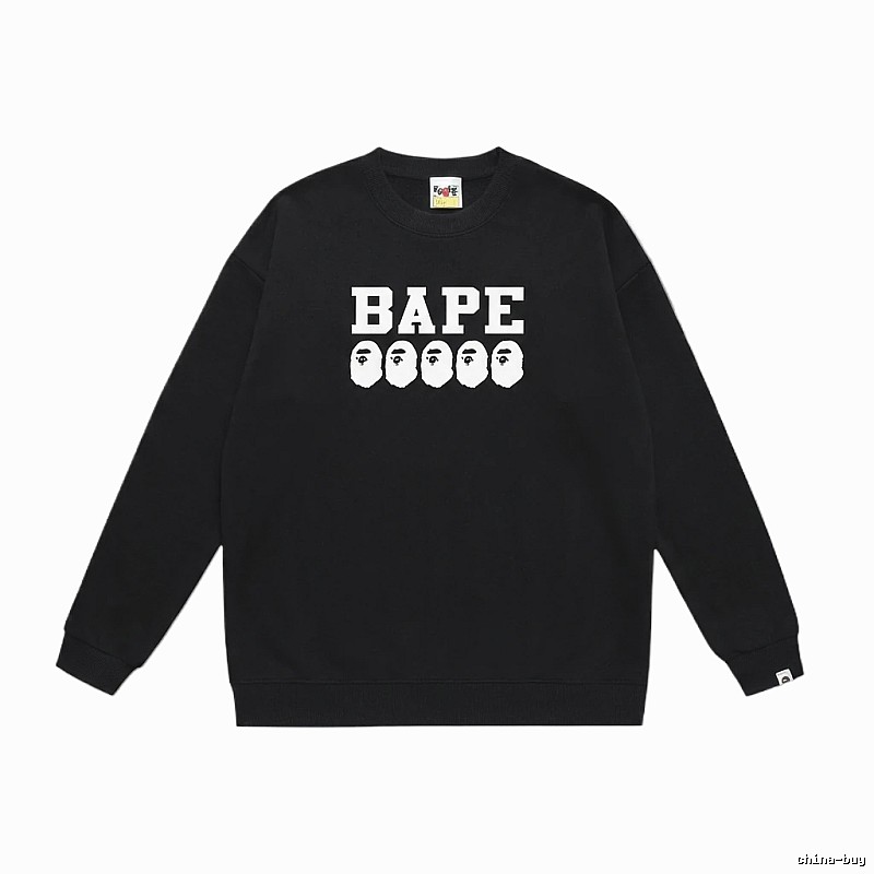 BAPE Ape Head Simple Black Sweatshirt