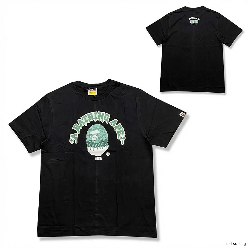 Bape Ape Head Trendy Cool Black T-shirt