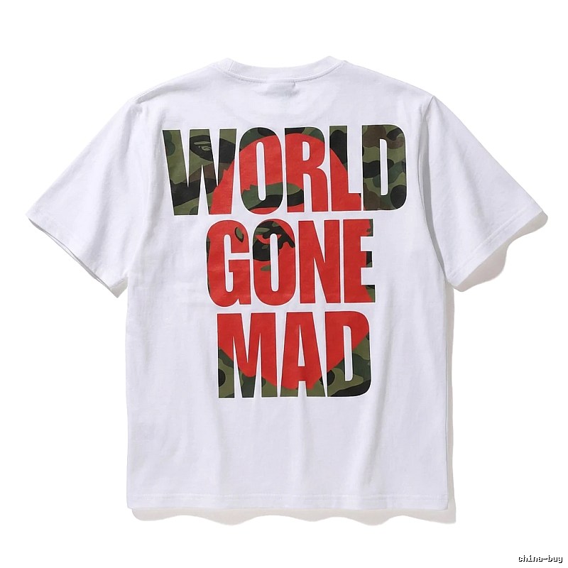 Bape camouflage style white T-shirt