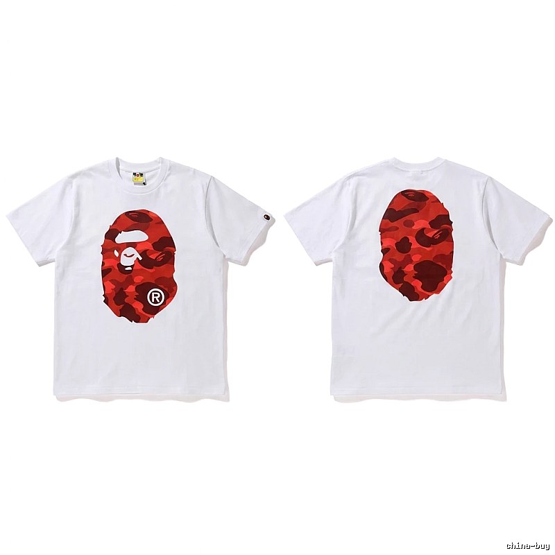 Bape camouflage style white T-shirt