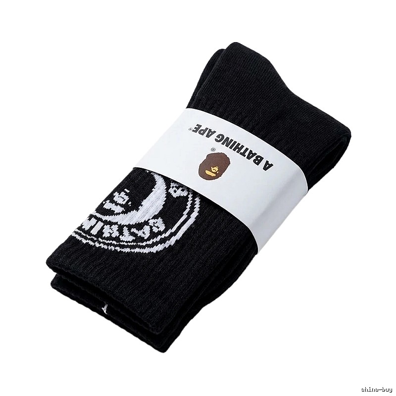 Bape classic trendy style black socks