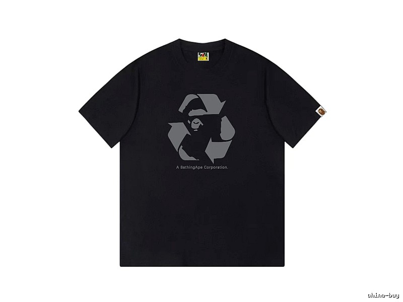 Bape Recycling Series Black Short Sleeve