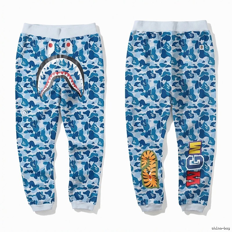 Bape Shark Camouflage Style Sweatpants