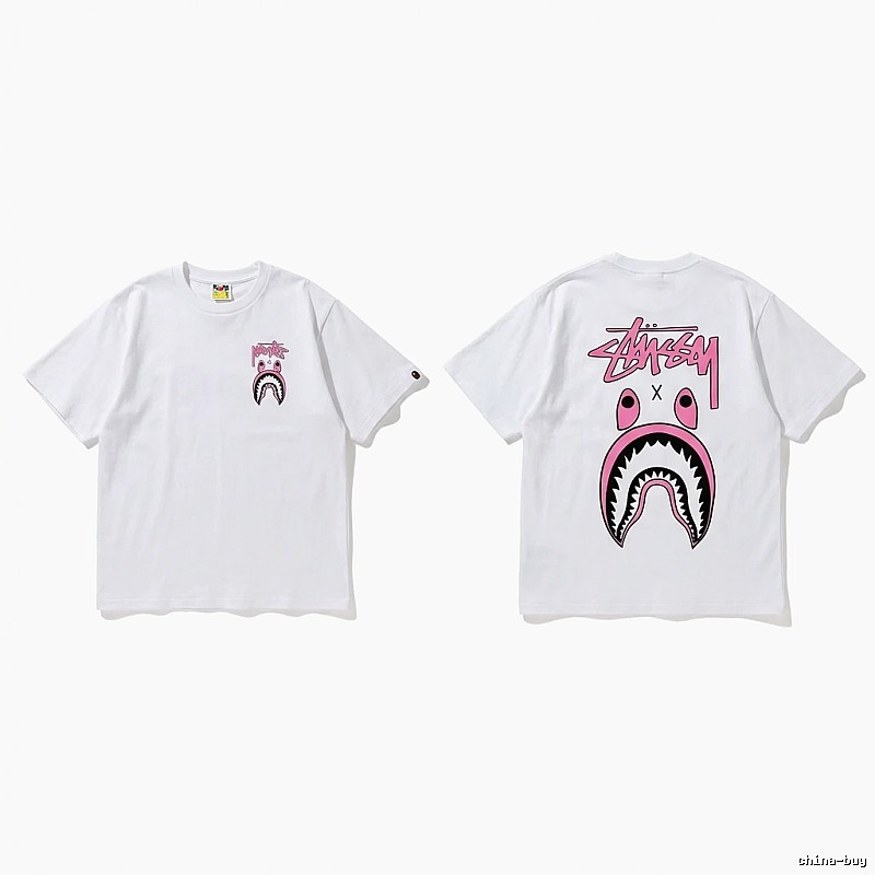 Bape Shark Co-branded White T-shirt