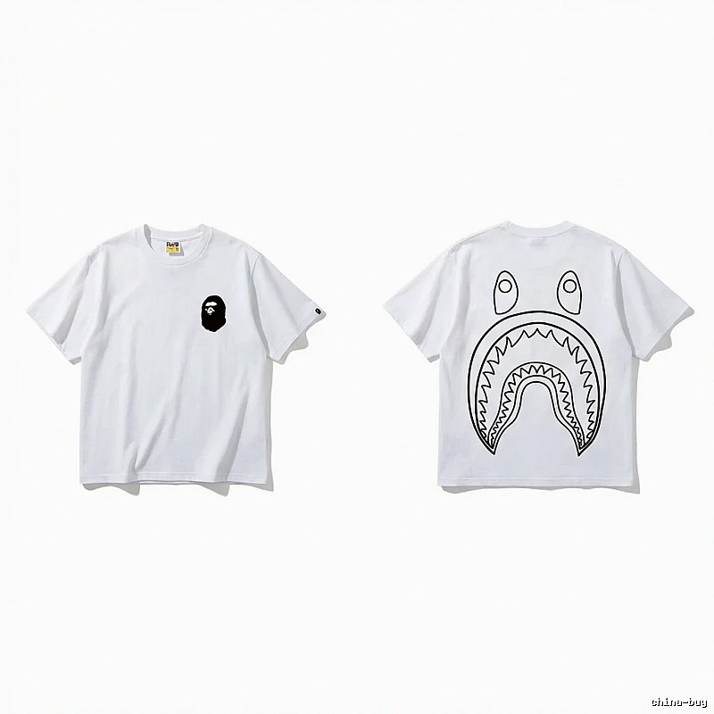 Bape Shark Series Simple White T-shirt