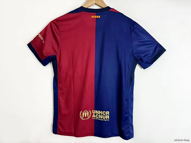 Barcelona Gift Ready Gavi #6 soccer jersey Blue Red Barcelona with Standout Detail