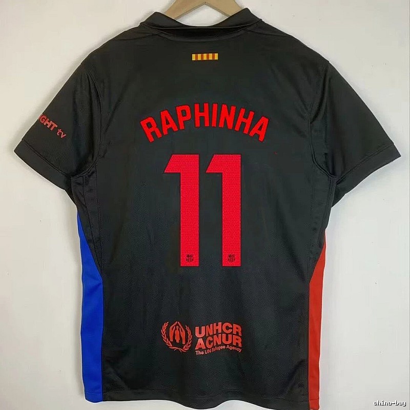 Barcelona Patterned Gavi #6 soccer jersey Blue Red Barcelona with Polished Detail