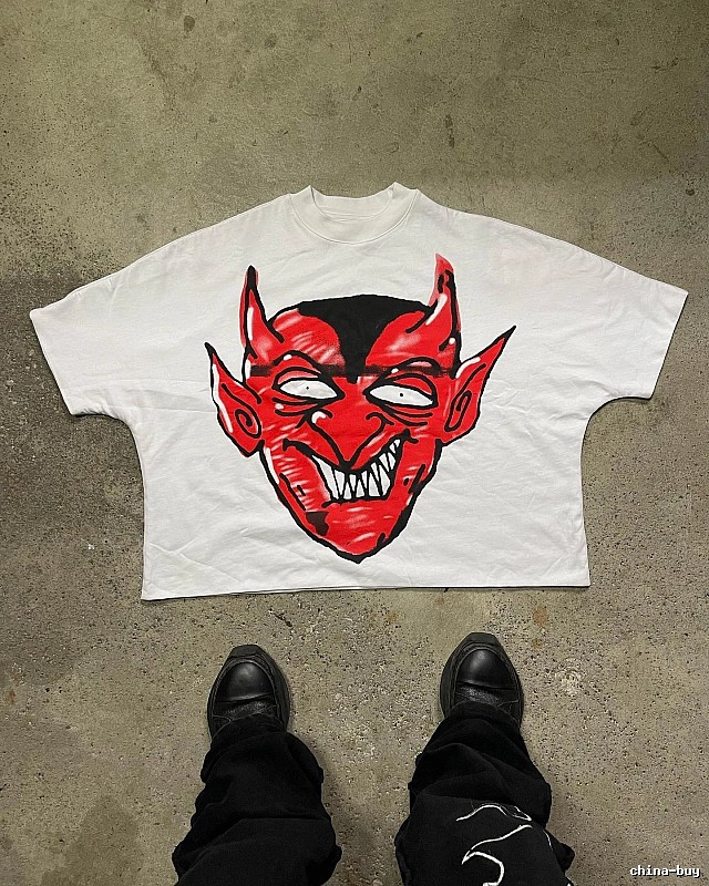 Billionaire Devil Print White T-shirt