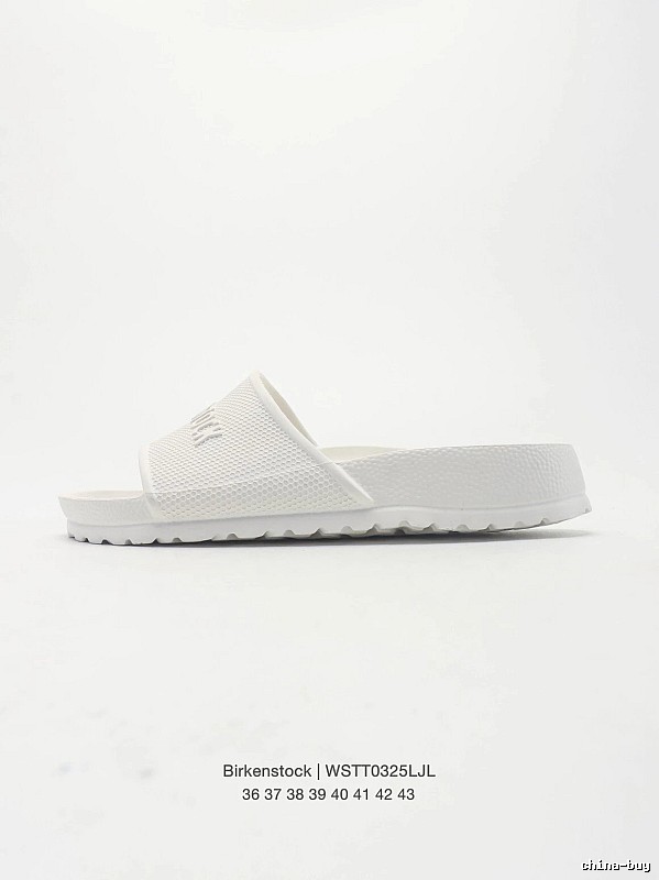Birkenstock Minimalist Casual Style White Slide Sandals