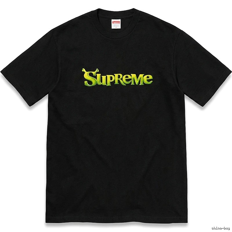 Black T-shirt with Supreme letter print