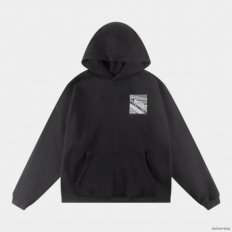 Bold Print Direction Graphic Zip Hoodie Commuter Look