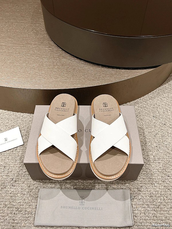 Brunello Cucinelli Casual-style White Slides