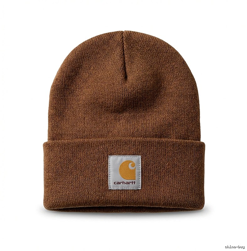 Carhartt classic brown knitted hat
