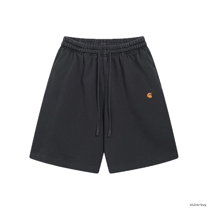 Carhartt Small Logo Workwear Style Carbon Black Casual Shorts