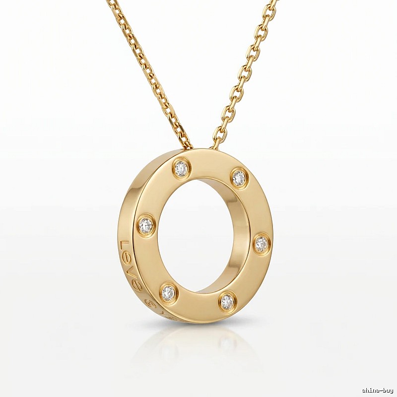 Cartier LOVE series gold necklace