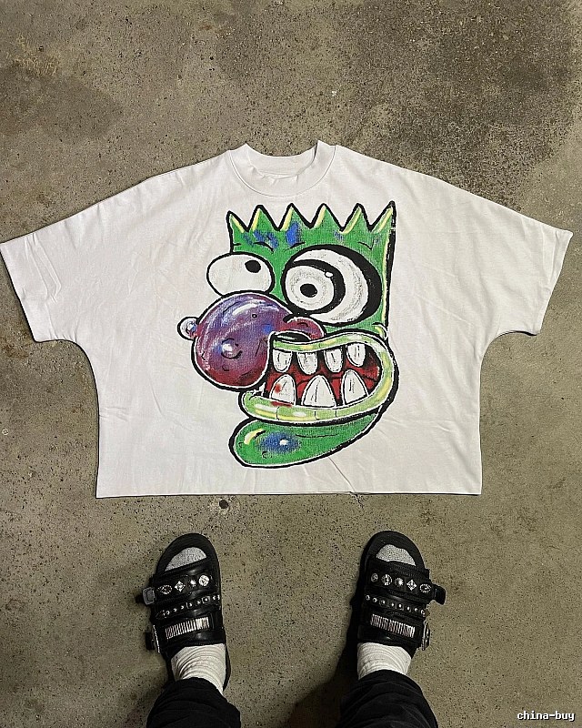 Cartoon-style white T-shirt for billionaires