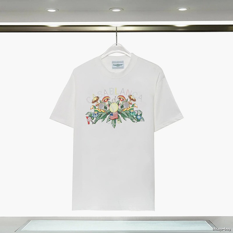 Casablanca Floral Print White T-shirt