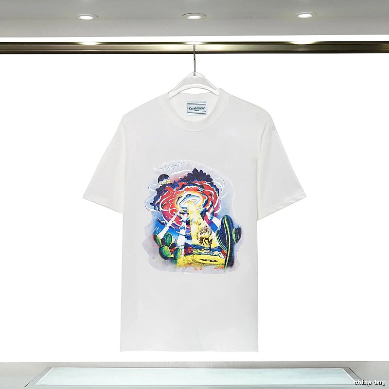 Casablanca Printed Trendy White T-shirt