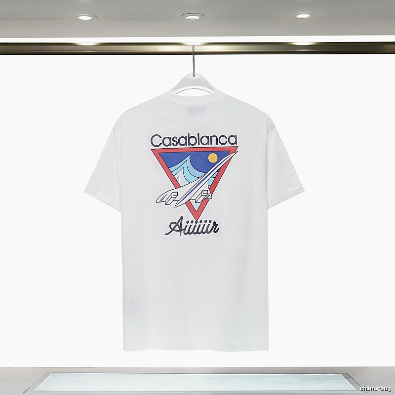 Casablanca Triangle Print White T-shirt