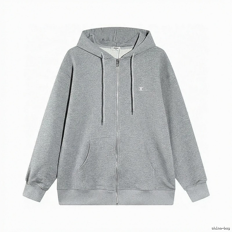 CELINE grey casual style hoodie