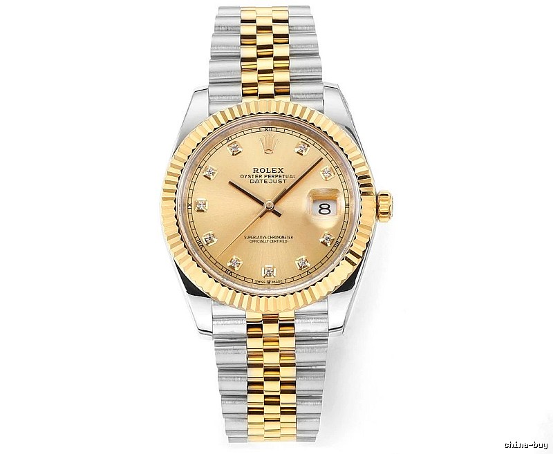 Champagne Dial Silver And Gold Rolex Two-Tone Datejust Watch