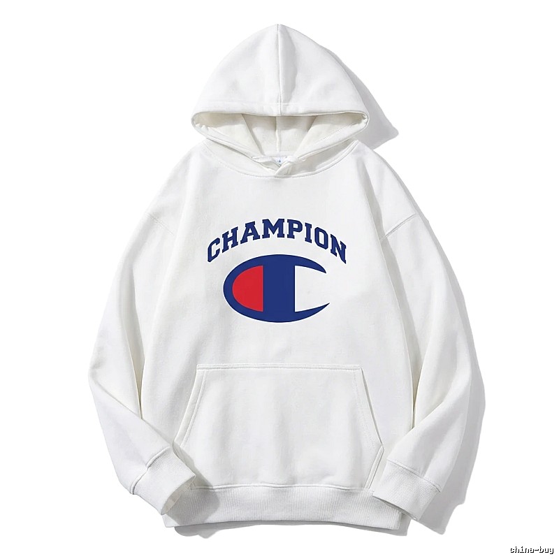 Champion classic white hoodie.